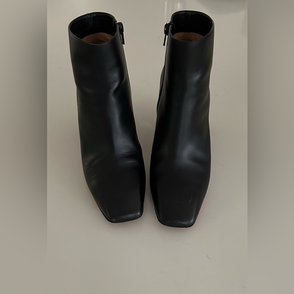 Christian Louboutin chunky heeled booties size 37 or us 7